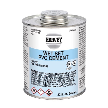 Harvey Blue Cement For PVC 32 Oz